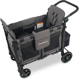 wonderfold Bollerwagen Kinderwagen Elite Double Gray - grau - Grau