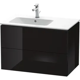 Duravit L-Cube 82x48,1x55cm, 2 Schub., Beck. li, sw hgl