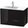 Duravit L-Cube 82x48,1x55cm, 2 Schub., Beck. li, sw hgl