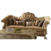 Xlmoebel Chesterfield-Sofa 3-Sitzer Relaxsofa mit Chesterfield-Design & Textilpolsterung, Hergestellt in Europa braun