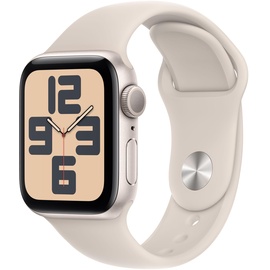 Apple Watch SE 2023 GPS 40 mm Aluminiumgehäuse polarstern, Sportarmband polarstern S/M