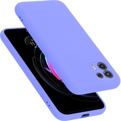 Cadorabo TPU Liquid Silicone Case Hülle für Motorola EDGE 20 LITE / FUSION (Motorola Edge 20 Lite, Motorola Edge 20 Fusion), Smartphone Hülle, Violett