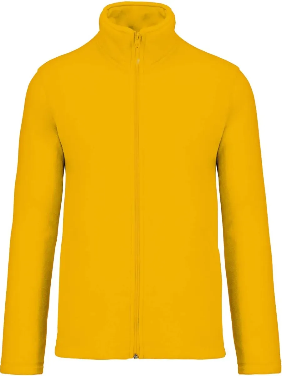 Kariban Herren Microfleece Jacke 'Falco' Fleece-Jacke K911 yellow L
