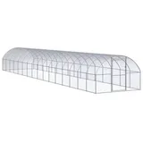 vidaXL Outdoor-Hühnerstall 3x16x2 m Verzinkter Stahl