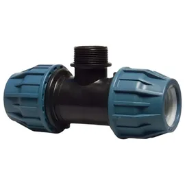 Jason T-Stück 90° x 32 mm x 1/2 PE PP Fitting Klemm Verbinder Verschraubung Rohr