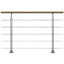 DOLLE Geländer-Set 150 cm Aluminium/Holz