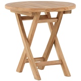 Venture Home Kenya-Lounge Round-Natural-Teak Table, Gold, 50