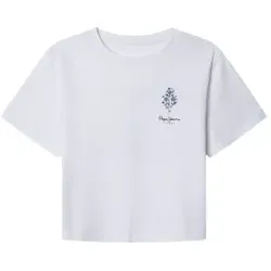 Pepe Jeans für Jungen. PG503131 Nova T-shirt weiß (164cm), Lässig, Baumwolle, Kinderbekleidung