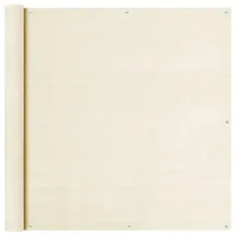 vidaXL Sichtschutz 120 x 600 cm Creme Polyethylen