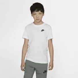 Nike Sportswear T-Shirt Kinder 100 white/black S 128-137 cm