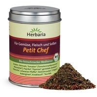 Herbaria Petit Chef bio 75g M-Dose – fertige Bio-Gewürzmischung mediterrane Nudelsoßen, Eintöpfe, Gemüsesuppen & Ratatouille - mit erlesenen Zutaten – in nachhaltiger Aromaschutz-Dose
