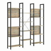 VASAGLE Bücherregal 158 x 24 x 166 cm Schwarz