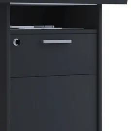 VCM Stehpult Meeta mit Tür" Schwarz