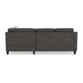 sit&more Ecksofa SIT & MORE "Farö L-Form", grau (anthrazit), B:251cm H:90cm T:187cm, Sofas, Ecksofa, inklusive Federkern, wahlweise mit Bettfunktion und Bettkasten
