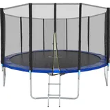 Tectake Garfunky 427 cm inkl. Sicherheitsnetz und Leiter schwarz/blau