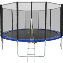Tectake Garfunky 427 cm inkl. Sicherheitsnetz und Leiter schwarz/blau