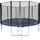 Tectake Garfunky 427 cm inkl. Sicherheitsnetz und Leiter schwarz/blau