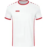 Jako Primera (Kurzarm), weiß/sportrot 140