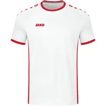Jako Primera (Kurzarm), weiß/sportrot 140