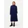 Ulla Popken Sweatkleid Struktur Blau 50/52
