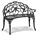 Vevor Gartenbank 98,7 x 0 x 0 cm Schwarz