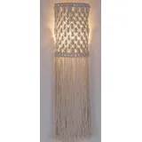 GURU-SHOP GURU SHOP Wandlampe/Wandleuchte, in Bali Handgefertigt aus Makramee - Modell Sheela, 60x20x12 cm,