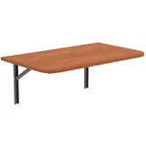 AKKE Klapptisch, Wandklapptisch mit abgerundete Ecken für Küche Kinderzimmer klappbar 40 cm x 80 cm