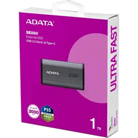 A-Data ADATA SE880 SSD 1 TB USB-C 3.2 Gen 2 titangrau