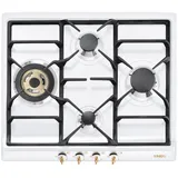 Kochfeld Gas Smeg 60 cm Nostalgie SPR864BGH Weiß