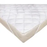 ZOLLNER Topper Matratzenschoner 180x200 cm, (weitere verfügbar), Gummizug, Weiß