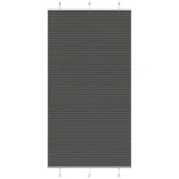VidaXL Plissee Schwarz 100x200 cm Stoffbreite 99,4 cm Polyester