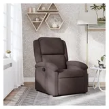 vidaXL Relaxsessel Dunkelbraun Stoff