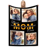 LMQJDZ Personalisierte Decke mit Foto, Personalisierte Geschenke Frauen und männer,Fotodecke mit Foto,Personalisierte Geschenke für Mama, Papa, Kind, Haustier, Liebhaber Oder Freund-80 * 120cm