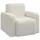 vidaXL Sessel Creme Cord 72 x 71 x 70 cm Creme mit Rollen