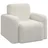 vidaXL Sessel Creme Cord 72 x 71 x 70 cm Creme mit Rollen