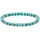 Thomas Sabo Talisman Armband türkis aus imitierten Türkis Perlen und geschwärztem Sterlingsilber A1923-878-17-L17 Größe 17 cm
