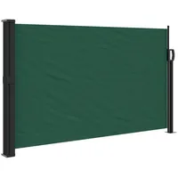 VidaXL Seitenmarkise Ausziehbar Dunkelgrün 120x500 cm