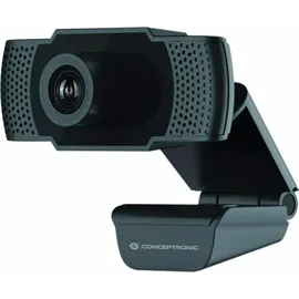 Conceptronic AMDIS 1080P Full HD Webcam Schwarz
