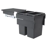 HAILO Euro-Cargo 2x 38 l Dunkelgrau