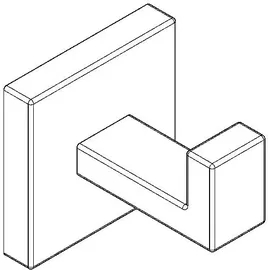 kwc aquarotter gmbh CUBUS Bademantelhaken Edelstahl Grau