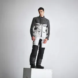 Modeka Atlaz Textiljacke Hellgrau/Schwarz 3XL