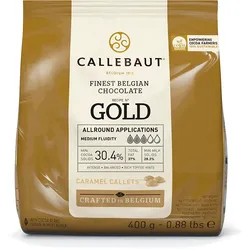Callebaut Karamell Kuvertüre gold - 400g Beutel