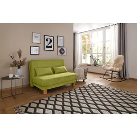 Home Affaire Schlafcouch Chenille 2-Sitzer Grün