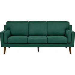 3-Sitzer Sofa dunkelgrün LOKKA