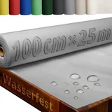 Tischdecke Rolle Tischdeckenrolle Vliesstoff Vlies Grau 1 x 25 m 80g/m2 abwaschbar wasserabweisend