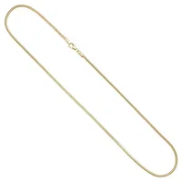 Schmuck Krone Goldkette 2,4mm Schlangenkette aus 333 Gelbgold, 60cm, Gold 333 goldfarben