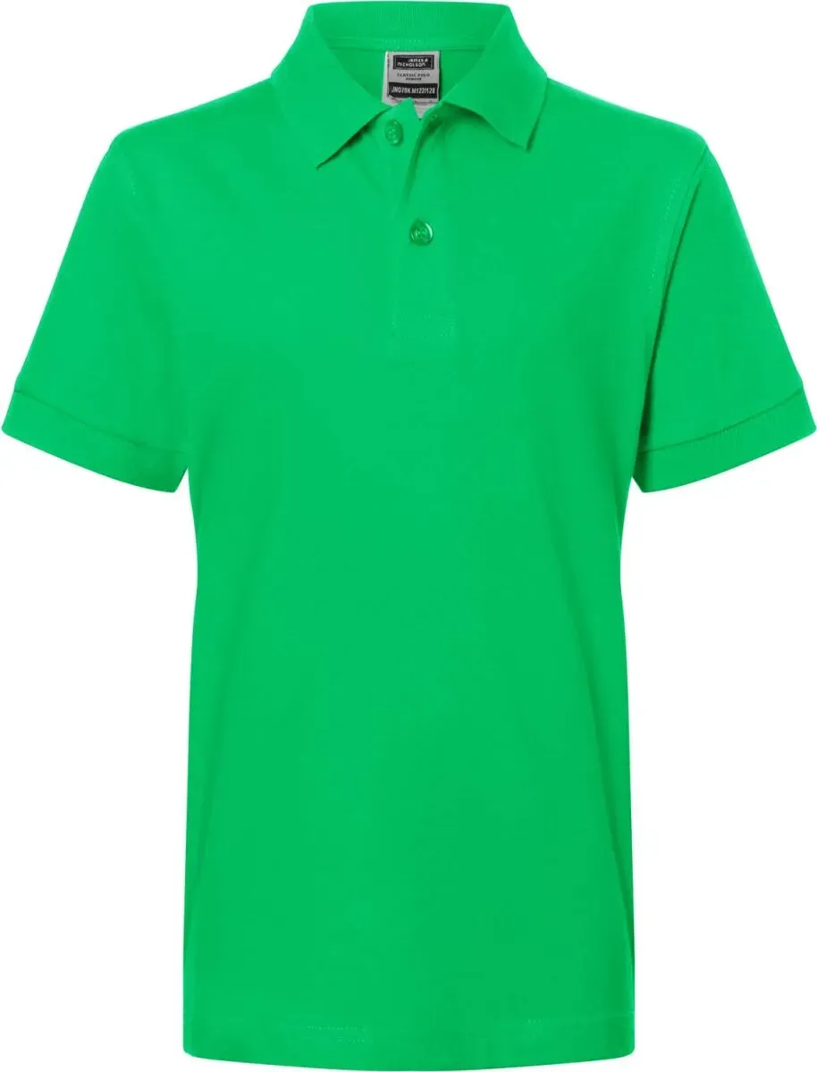 James & Nicholson Kinder Piqué Polo JN070K fern green S (110/116)