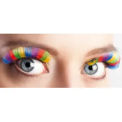 1 Paar Regenbogen Wimpern - OS