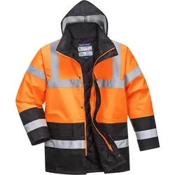 Warnschutz Winterjacke "S467" Traffic - L - orange/schwarz