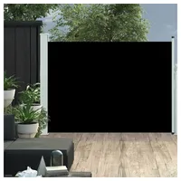 vidaXL Seitenmarkise Ausziehbar 117x500 cm Schwarz